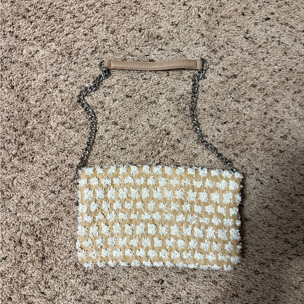 Express Beige and White Women's Bag